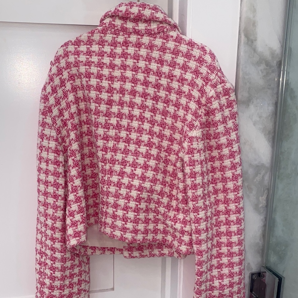 Zara Pink Houndstooth Kids Blazer and Skort Outfit - Picture 5 of 9